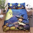 Halloween Party And Poor Witch Bed Sheets Spread Duvet Cover Bedding Sets