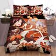 Halloween Demon And Witch Candies Art Bed Sheets Spread Duvet Cover Bedding Sets