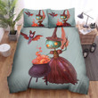 Halloween Pumpkin Witch Cooking Bed Sheets Spread Duvet Cover Bedding Sets
