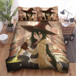 Halloween Illustration Of Long Hairs Witch In Room Bed Sheets Spread Duvet Cover Bedding Sets