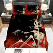 Halloween Skeleton Smoking Digital Art Bed Sheets Spread Duvet Cover Bedding Sets
