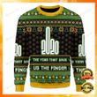 2020 The Year That Gave Us The Finger Ugly Christmas Sweater, All Over Print