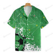 Soccer Green Background Hawaiian Shirt