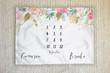 Personalized Floral Garden Monthly Milestone Blanket, Newborn Blanket, Baby Shower Keepsakes Gift