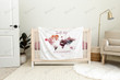 Personalized World Map Monthly Milestone Blanket, Newborn Blanket, Baby Shower Gift Adventure Awaits Monthly Growth