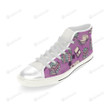 Book Lover White Classic High Top Canvas Shoes