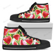 Watercolor Watermelon Pattern High Top Shoes