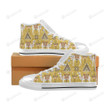 Camels Ethnic Motif pattern High Top Shoes