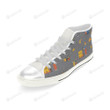 Forklift Driver Pattern White Classic High Top Canvas Shoes