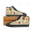 Kayaking Black Classic High Top Canvas Shoes