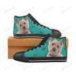 Cairn terrier Black Classic High Top Canvas Shoes