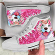 For Bully Dog Lover Pet Lovely High Top Shoes