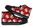 Squid Octopus Tentacle Pattern Print High Top Shoes