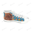 Baby Poodle Dog White Classic High Top Canvas Shoes