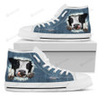 Cow Jeans High Top Shoes