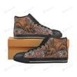 Spider Black Classic High Top Canvas Shoes