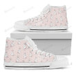 Cute Rabbit Pattern Print White High Top Shoes For Men And Women