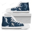 Shark Action Pattern High Top Shoes
