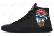 Diamond And Rose High Top Shoes