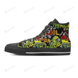 Abstract Graffiti Drips Print Crazy Cool Super Dude High Top Shoes