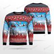 United Airlines Boeing 737-824 With Santa Over Seattle Ugly Christmas Sweater, All Over Print Sweatshirt