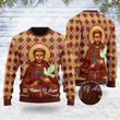 Merry Christmas Saint Francis Of Assisi For Unisex Ugly Christmas Sweater, All Over Print Sweatshirt
