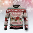 Sloth Eat, Sleep And Be Merry Christmas Ugly Christmas Sweater, All Over Print Sweatshirt