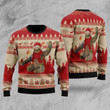 Sloth Red Ugly Christmas Sweater, All Over Print Sweatshirt