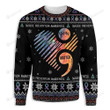 Heart Suicide Prevention Awareness Ugly Christmas Sweater, All Over Print Sweatshirt