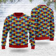 Autism Ugly Christmas Sweater, All Over Print Sweatshirt