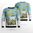Yorkshire Air Ambulance Car & Eurocopter EC 145T2 3D Ugly Christmas Sweater, Gift For Christmas AOP Sweater