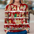 Finnish Spitz Ugly Christmas Sweater, All Over Print Sweatshirt