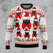 Black Cat Ball Ugly Christmas Sweater, All Over Print Sweatshirt