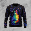Cat Colorful Ugly Christmas Sweater, All Over Print Sweatshirt