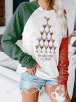 Have Yourself A Merry Little Martini Glass Tree Ugly Christmas Sweater, All Over Print Sweatshirt
