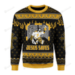 Jesus Saves Hockey Ugly Christmas Sweater, All Over Print Sweatshirt