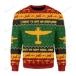 I Want To Buy An Airplane Ugly Christmas Sweater, All Over Print Sweatshirt