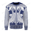 Viking Boat Ugly Christmas Sweater, All Over Print Sweatshirt
