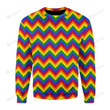 LGBTQ+ Seamless For Unisex Ugly Christmas Sweater, All Over Print Sweatshirt