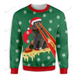 Pizza Cat With Laser Eyes Ugly Christmas Sweater, All Over Print Sweatshirt