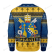 Christmas Blue Yellow Color Tree Pattern Pius VII Coat Of Arms Gearhomies For Unisex Ugly Christmas Sweater, All Over Print Sweatshirt