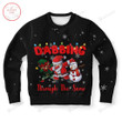 Dabbing Through The Christmas For Unisex Ugly Christmas Sweater, All Over Print Sweatshirt