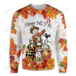 Autumn Scarecrow Happy Fall Yall Ugly Christmas Sweater, All Over Print Sweatshirt