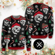 Skull For Unisex Ugly Christmas Sweater, All Over Print Sweatshirt