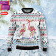 Flamingo Christmas Reunion Ugly Christmas Sweater, All Over Print Sweatshirt