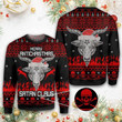 Merry Antichristmas Satan Claus Ugly Christmas Sweater, All Over Print Sweatshirt