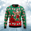 Santa Gym Ugly Christmas Sweater, All Over Print Sweatshirt