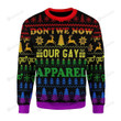 Merry Christmas Gearhomies Don't We Now Our Gay Apparel Ugly Christmas Sweater, All Over Print Sweatshirt