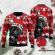 Black Labrador Retriever And Fuck For Unisex Ugly Christmas Sweater, All Over Print Sweatshirt