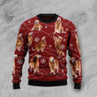 Golden Retriever Ugly Christmas Sweater, All Over Print Sweatshirt